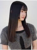 ロングレイヤーストレート10代20代30代姫カット