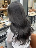 暗髪*グレージュカラー*地毛風カラー*髪質改善*ロングヘア