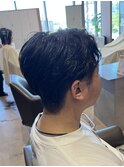 ナチュラルセンターパートマッシュ 「坂本」