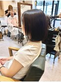 切りっぱなしボブ