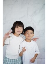 ニルバ(niLva) 新宿ファミリー層に優しいキッズカットの撮影。