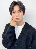 アース 天満橋店(HAIR & MAKE EARTH) メンズ刈り上げセンターパート×ダウンパーマフェザーパーマ