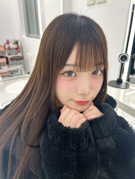 コア プラス 立川(COA PLUS) 韓国風レイヤーカット髪質改善ダブルカラーアイドル前髪轟れな