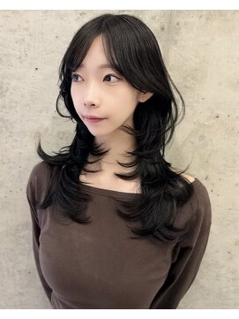 ヌエン 渋谷(NU/EN) 海外レイヤー/ロングレイヤーハッシュカット/小顔くびれレイヤー