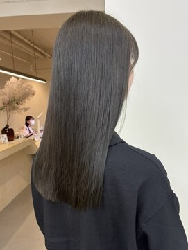 リンクバイアーバン(link by urban.) 【暗髪透明感カラー】オリーブグレージュ