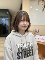 フィールエー 南原町店(feel.a)&nbsp;大人かわいいウルフボブ