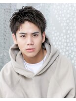 グレートギンザ(GREAT GINZA) アップバングショート【黒髪ツーブロック刈り上げ】