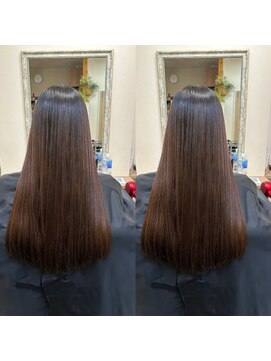 レイール(reir) プラチナ矯正ロングスタイル