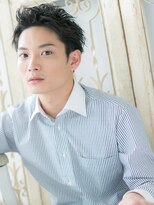 大波純一美容室パーティハン&nbsp;アップバング黒髪リクルート刈り上げショートa小山20代30代40代