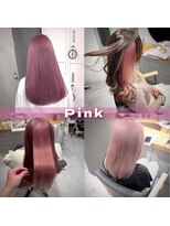 ミエルヘアーエスト 新宿店(mielhair est)&nbsp;ピンク 人気です(o^^o)