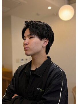 ブラウン バイ イフ 福島(BROWN by if) 襟足残しのセンターパート