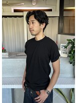 イロプラスソイ(iro + soi)&nbsp;無造作センターパートパーマ！　iro+soiオオミダ！