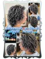 ヘアーファクトリー☆マハロ(Hair Factory☆MAHARO)&nbsp;カルフォルニア☆サーフパーマ＆プラチナ３Dハイライトカラー