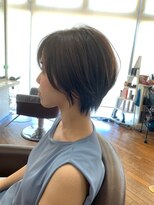 フロート 小阪店(float)&nbsp;くびれショート_エアリーミディ 黒髪 ホワイトアッシュ