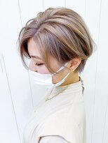 アイティーバイアルバム 八王子店(IT by ALBUM) ライトアッシュショート_マロンベージュAラインボブ_ba321831