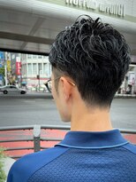 ヒロギンザ 六本木店(HIRO GINZA)&nbsp;ツーブロックかきあげスタイル　　理容室/六本木/床屋