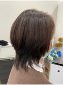 襟足長めのウルフショート30代40代50代