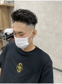 フェード×かきあげ×パーマ