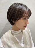 大人綺麗ボブ/藤沢/髪質改善縮毛矯正/ショート/脱白髪染め透明感