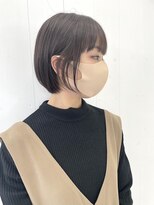 ショートボブ×アッシュ