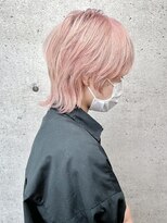 アンダーバーホワイト 芦屋店(_WHITE)&nbsp;大人可愛い20代30代40代インナーカラー小顔ウルフレイヤーボブ