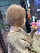 ロンドポレール 北千住(Lond polaire)&nbsp;パツっとボブ×ミルクティーベージュ