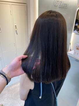 ジーナ 船橋(Zina) 髪質改善＊ロングレイヤーグレーベージュ＊美髪【Zina船橋】