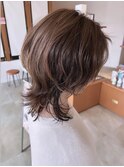 【大名】ベージュウルフスタイルにルーズパーマ☆山之内