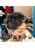 大人気のツイストパーマ×ハイライト