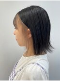 インナーカラー ミルクティ ベージュ×ダークグレー