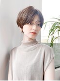 ♪大人ショートボブ丸みショートカットマッシュショート前髪あり