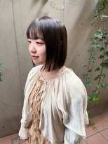 ジェノ(JENO by apish) ボブ/ボブカット/ワンレン/オリーブカラー