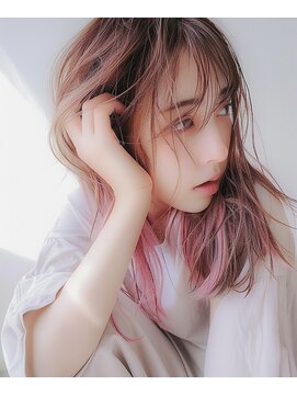 ヘア ケア オディール(Hair Care Odile) 【デザインカラー/グラデーションカラー】ピンクグラデーション