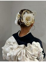 シェリ(Cheri)&nbsp;振袖着付け × シンプルシニヨンアレンジ