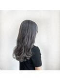 ブリーチカラーでハイトーングレー/20代/10代