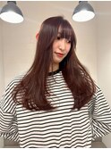 ◎韓国ヘアー顔周りレイヤーおくれ毛ミディアム前髪新潟長岡宮関