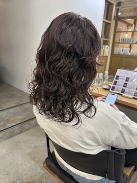 レル(lelu) 甘すぎないpink brownとパーマ
