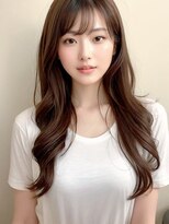 ブロッサム 東中野店&nbsp;大人美人アッシュオリーブショコラアッシュ韓国風巻きモテ髪