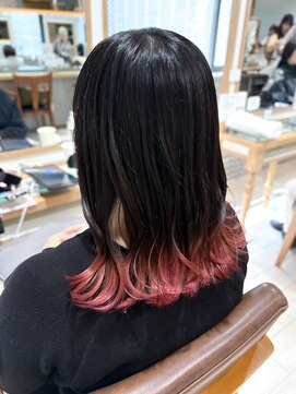 プラグ バイ ネオリーブ(plug by neolive) チェリーブラウン×髪質改善[髪質改善/縮毛矯正/韓国]A