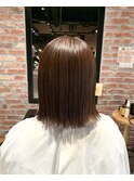 20代30代40代ミニボブショコラアッシュ透明感小顔ブリーチなし