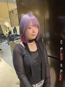 エイトヘアー(8 HAIR) 裾カラー ラベンダーカラー ピンクカラー ブリーチカラー