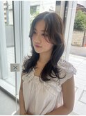 レイヤーカット/韓国風レイヤー/ミディアムレイヤー