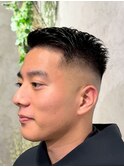 men's/スペインカール/スパイキーショート/ブルーブラック