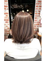 オーガニック アトリエ 大宮(organic+atelier)&nbsp;脱白髪染めハイライト☆ミディアムレイヤー30代/40代/50代
