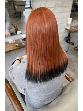 ヘリア(HELIA) エンドカラー オレンジ×ブラック