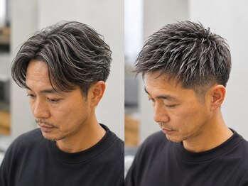 リット(lit.)の写真/白髪染めも白髪ぼかしも◎理想に合わせて選べるグレイカラー［守谷/メンズ/ヘッドスパ/白髪ぼかし/白髪］