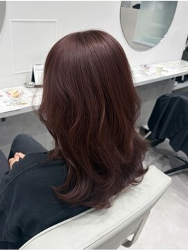 ヴィヒタ 川越 本川越(VIHTA.) こなれレイヤーカット×ボルドーカラー小顔ヘア川越本川越