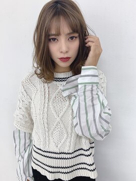 ヘア ケア ディエイチケー(HAIR CARE DHK) 外ハネカール＋グレージュカラー