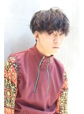 スパイラルパーマ×重めマッシュ