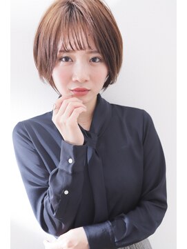 ヘアーサロンロージー 水沢寺小路店(Hair Salon Rosy) 大人ショート×シースルーバング